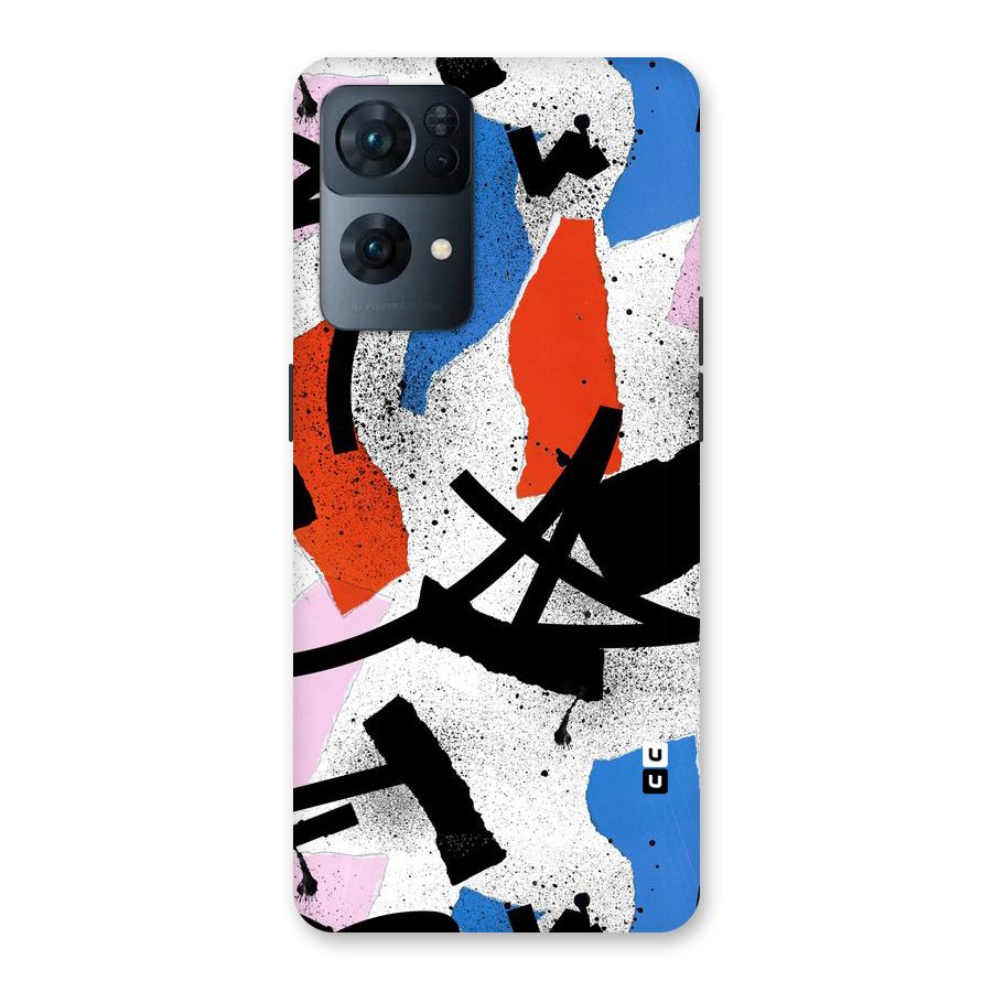 Coloured Abstract Art Back Case for Oppo Reno7 Pro 5G