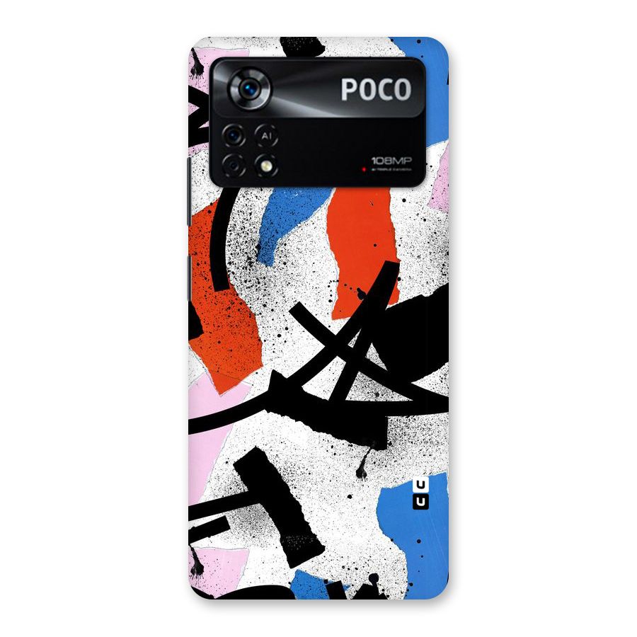 Coloured Abstract Art Back Case for Poco X4 Pro 5G