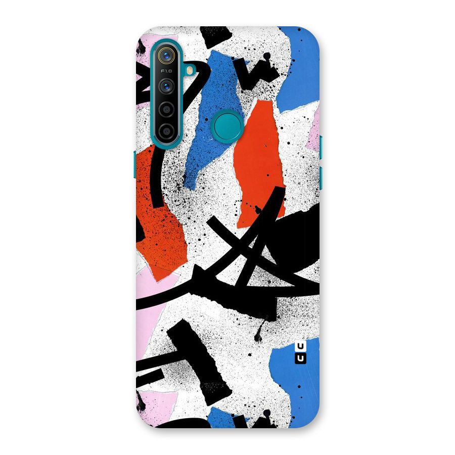 Coloured Abstract Art Back Case for Realme 5i