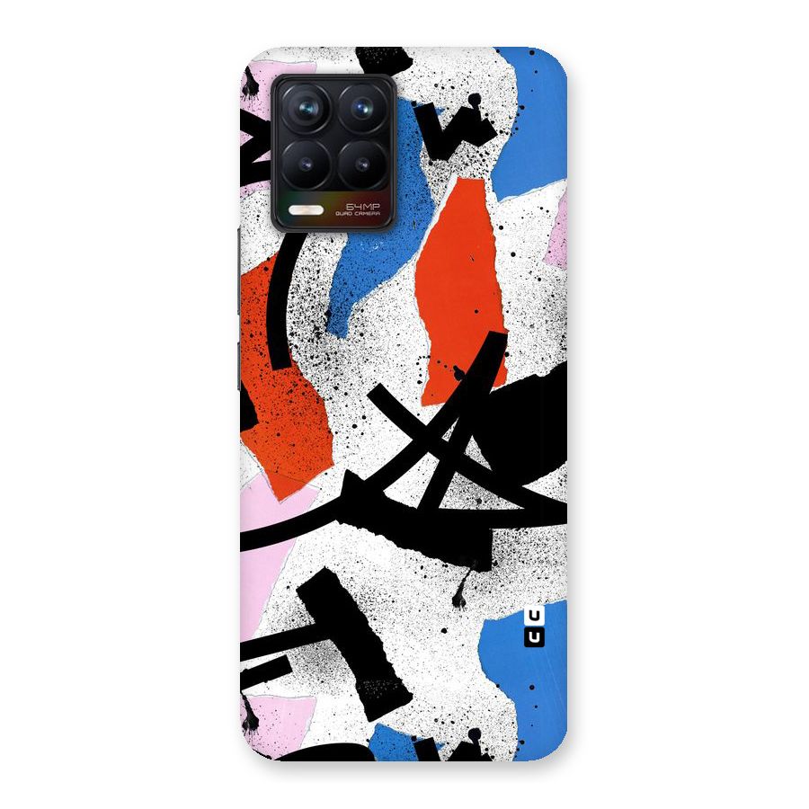 Coloured Abstract Art Back Case for Realme 8