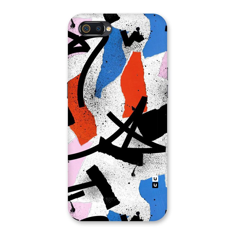 Coloured Abstract Art Back Case for Realme C2