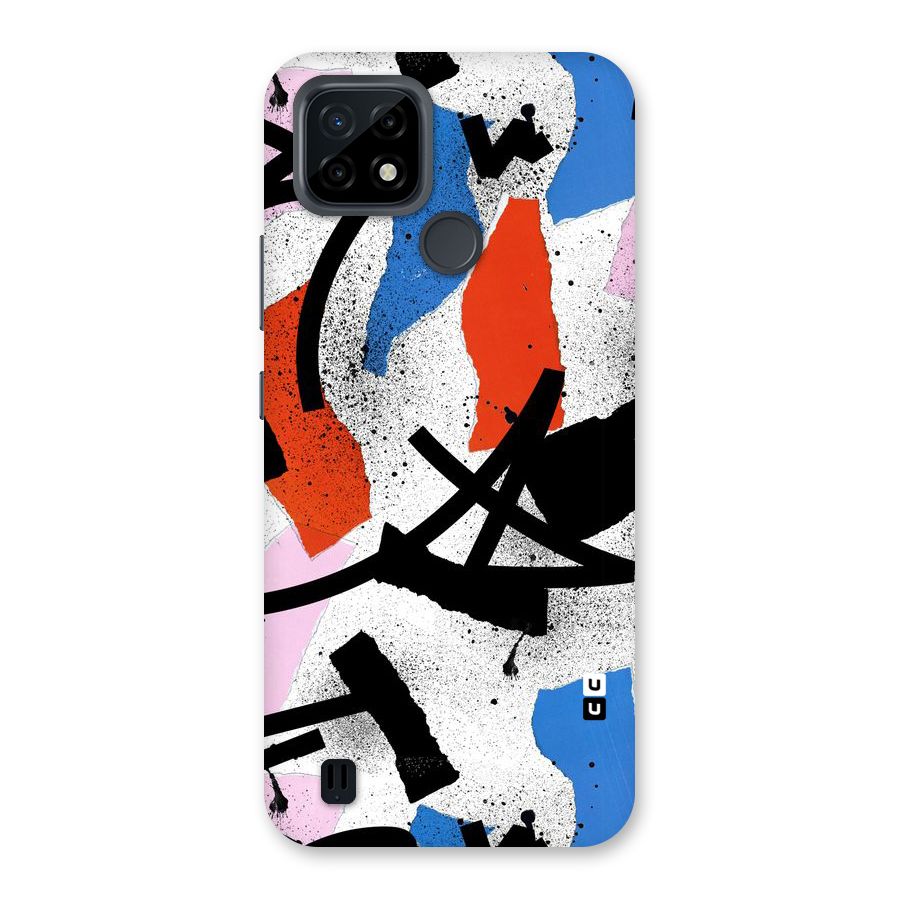 Coloured Abstract Art Back Case for Realme C21