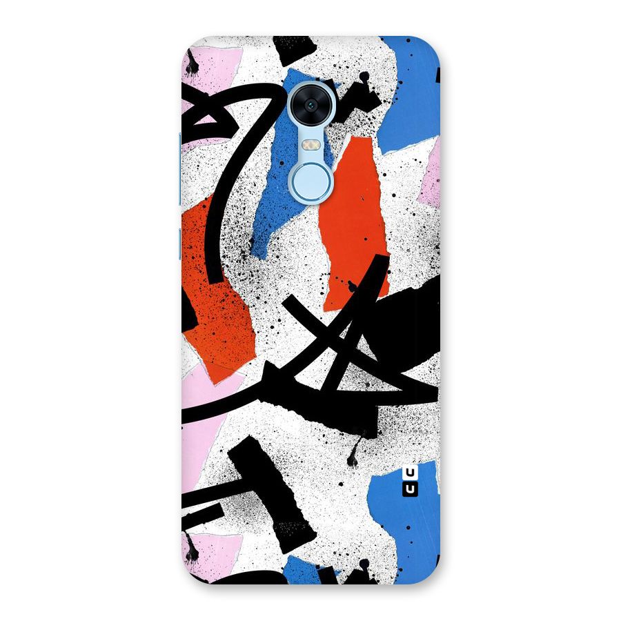 Coloured Abstract Art Back Case for Redmi Note 5