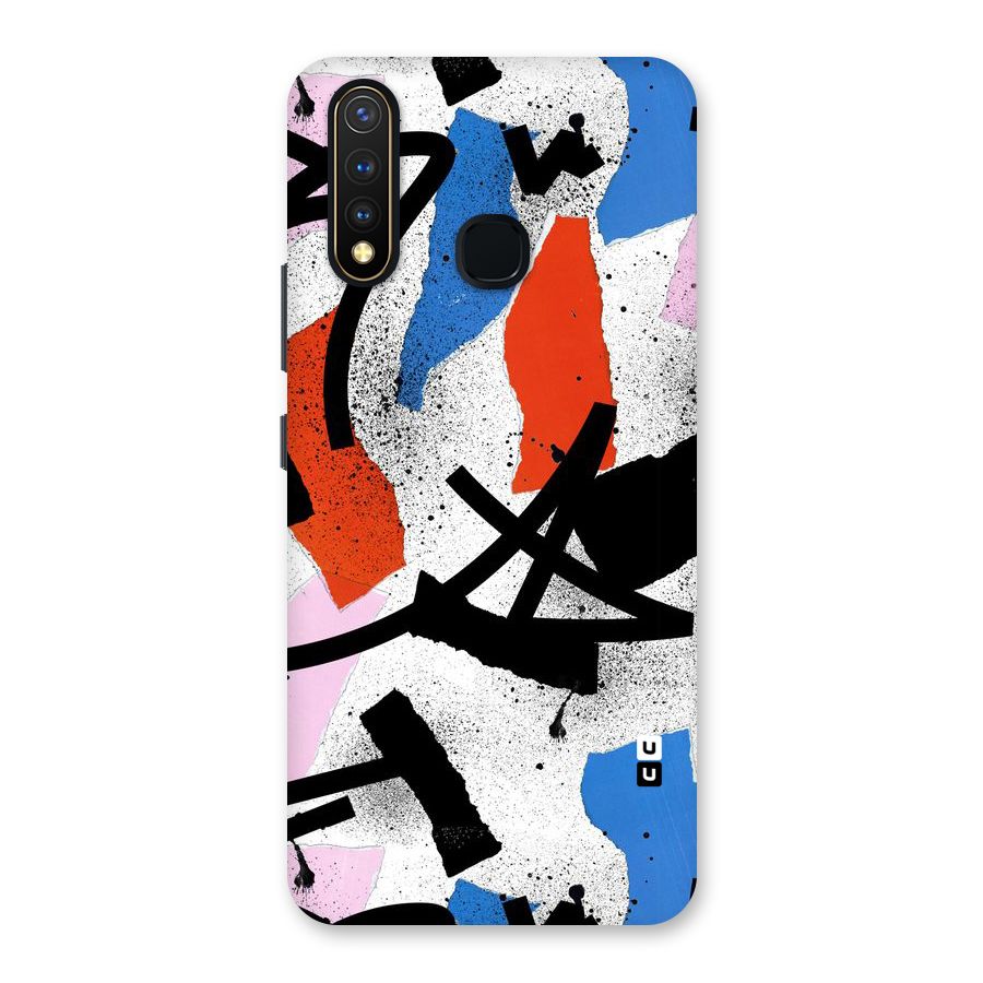 Coloured Abstract Art Back Case for Vivo U20