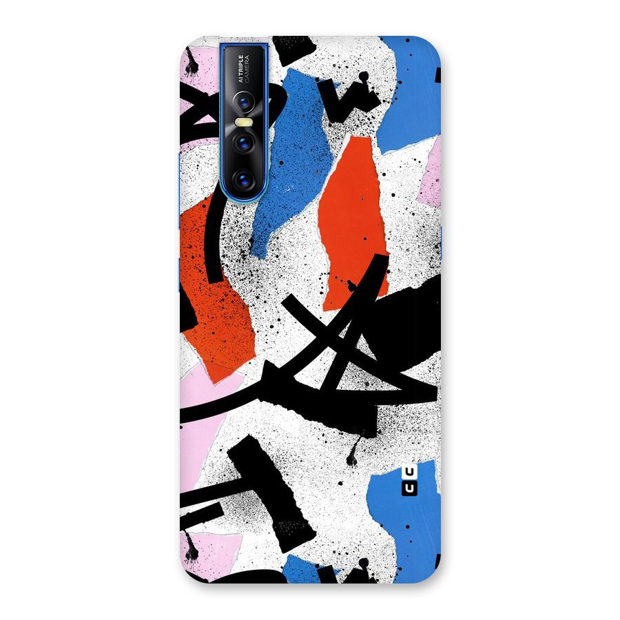 Coloured Abstract Art Back Case for Vivo V15 Pro