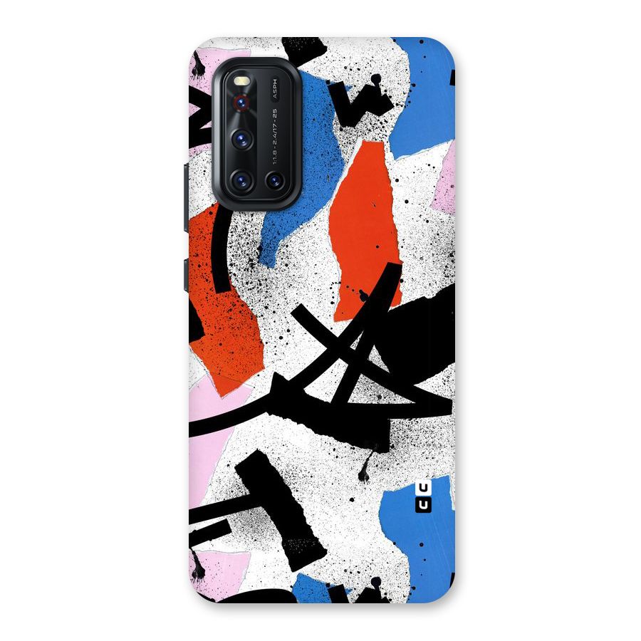 Coloured Abstract Art Back Case for Vivo V19