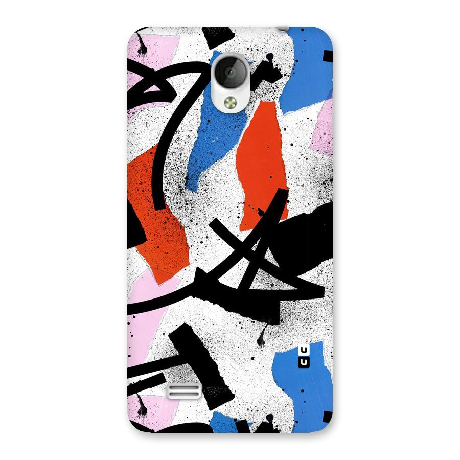 Coloured Abstract Art Back Case for Vivo Y21