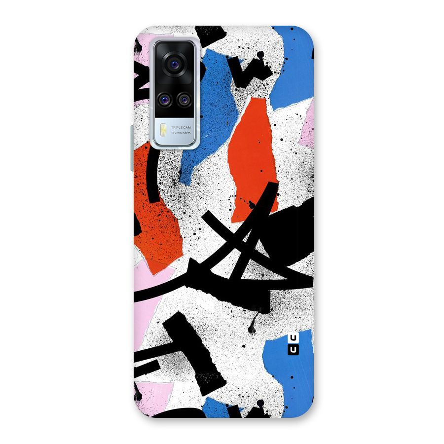 Coloured Abstract Art Back Case for Vivo Y31