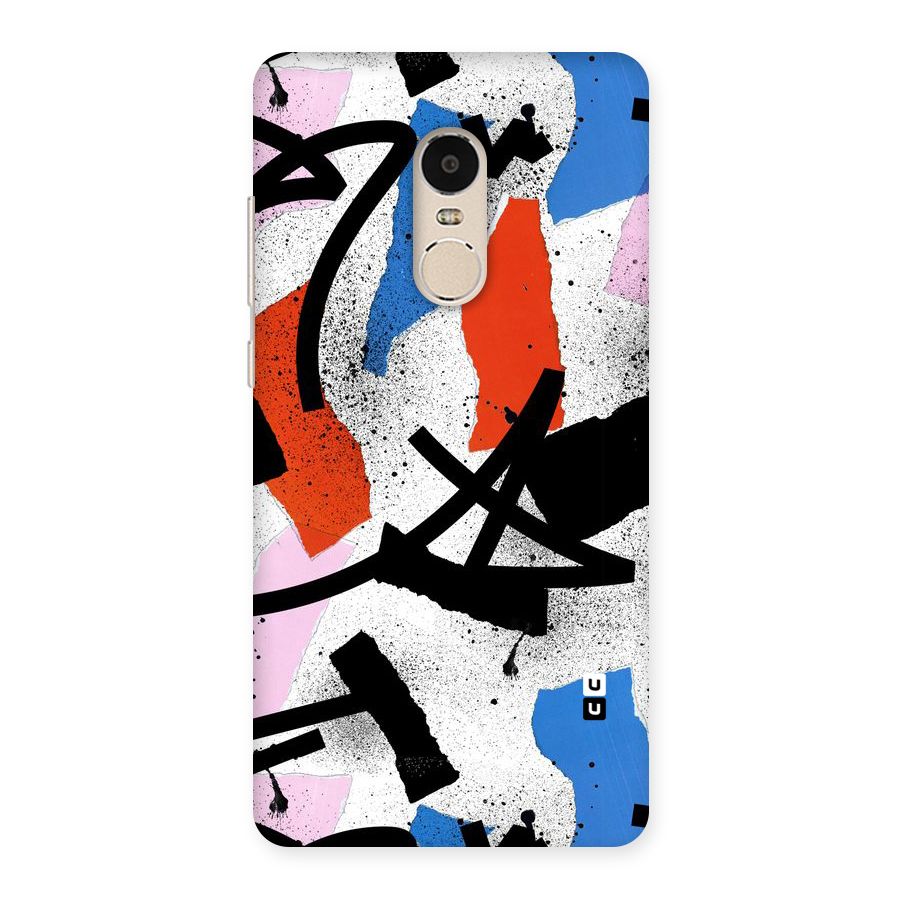 Coloured Abstract Art Back Case for Xiaomi Redmi Note 4