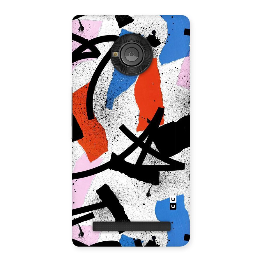 Coloured Abstract Art Back Case for Yu Yuphoria