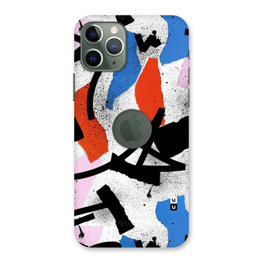 Coloured Abstract Art Back Case for iPhone 11 Pro Logo  Cut
