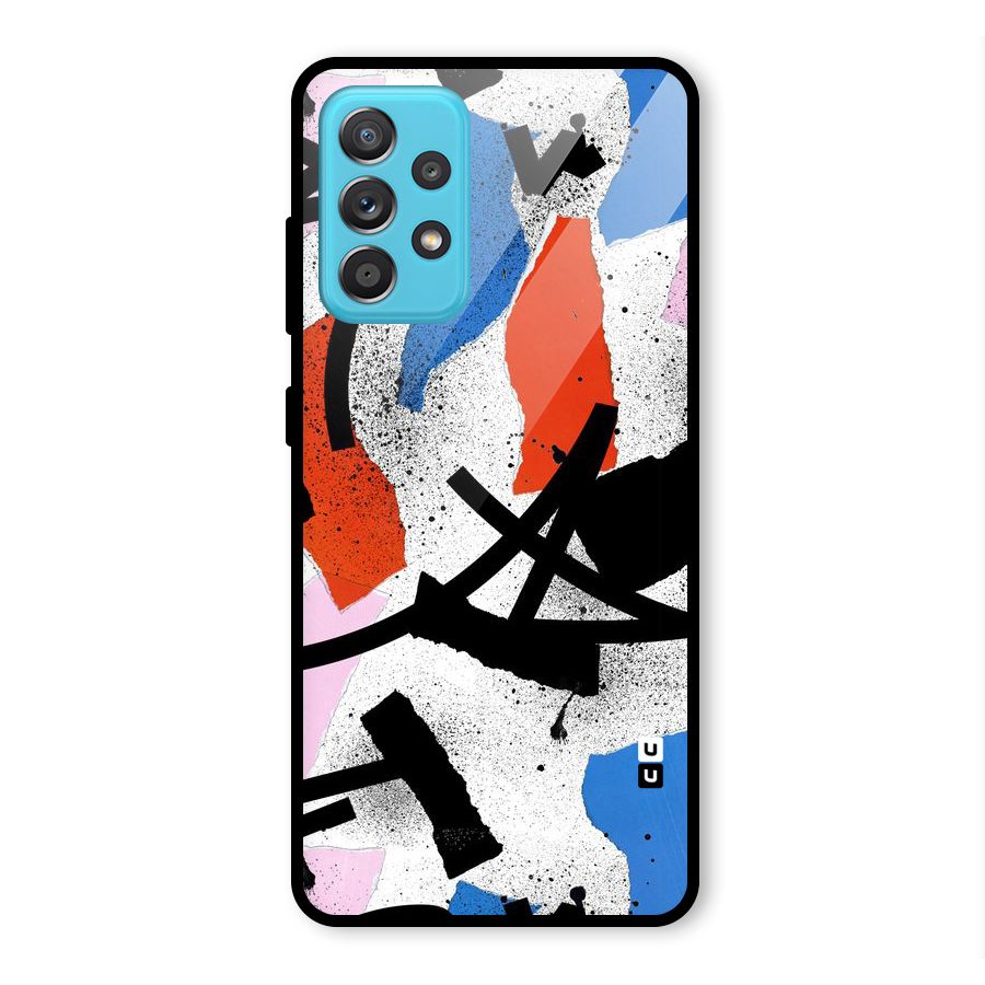 Coloured Abstract Art Glass Back Case for Galaxy A52