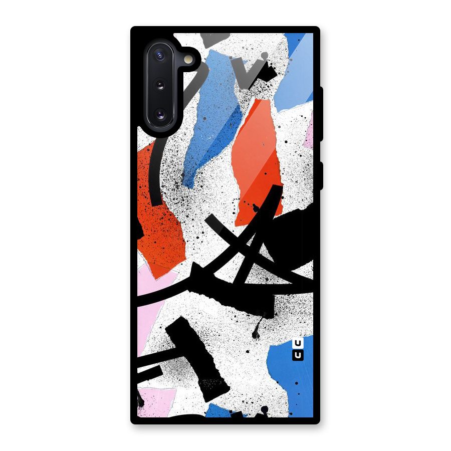 Coloured Abstract Art Glass Back Case for Galaxy Note 10