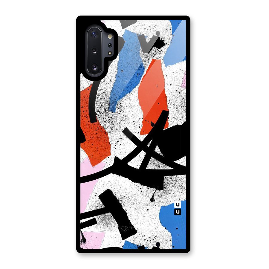 Coloured Abstract Art Glass Back Case for Galaxy Note 10 Plus