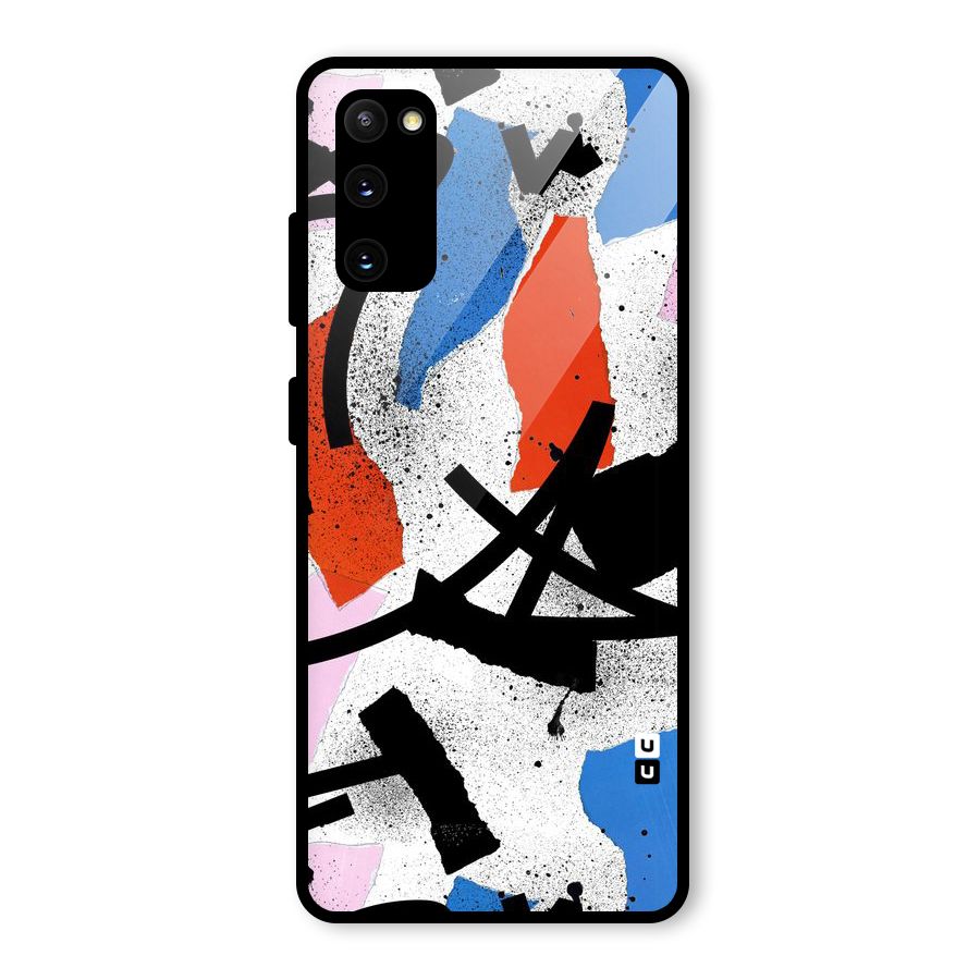 Coloured Abstract Art Glass Back Case for Galaxy S20 FE 5G