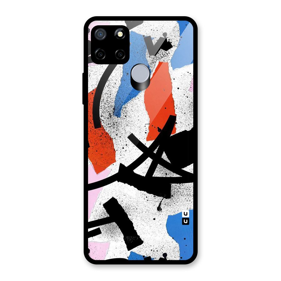 Coloured Abstract Art Glass Back Case for Realme Narzo 20