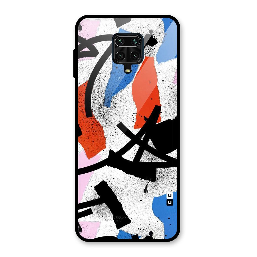 Coloured Abstract Art Glass Back Case for Redmi Note 10 Lite