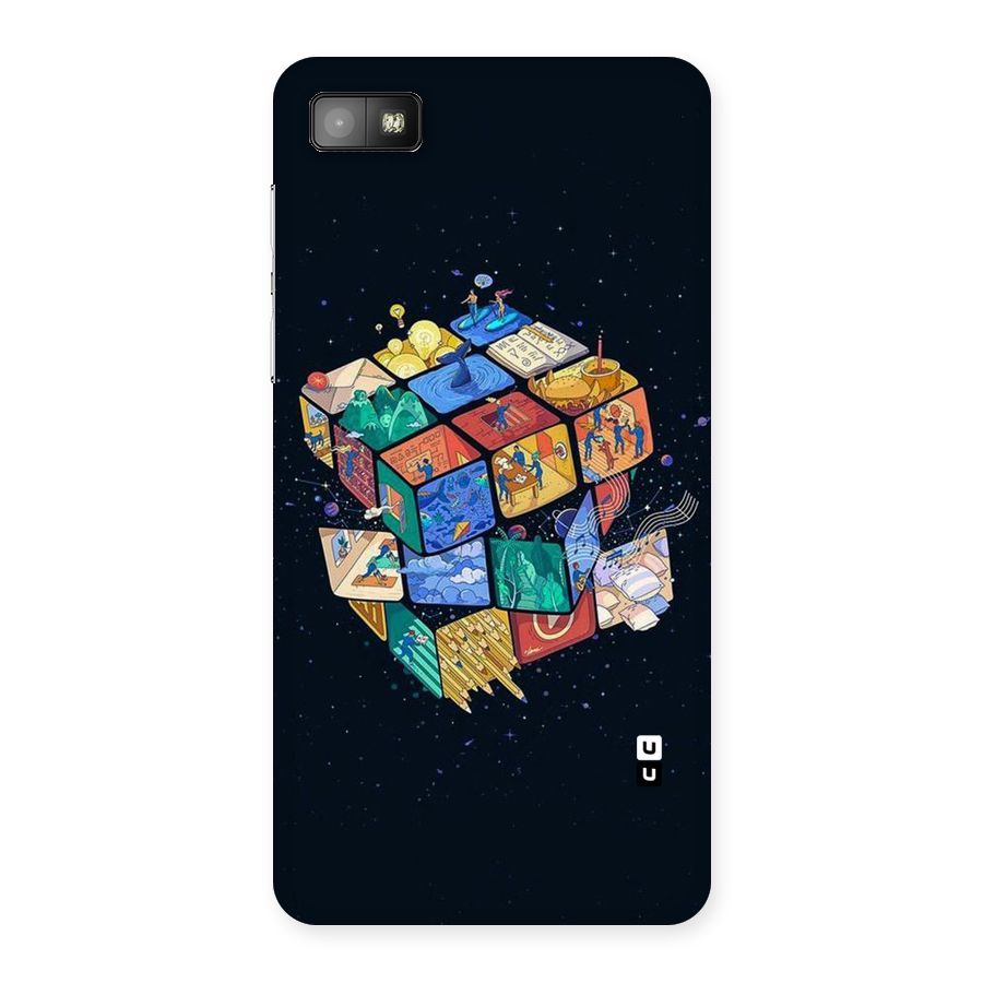Coloured Rubic Back Case for Blackberry Z10