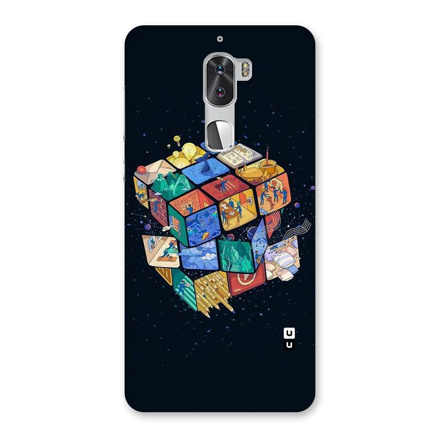 Coloured Rubic Back Case for Coolpad Cool 1
