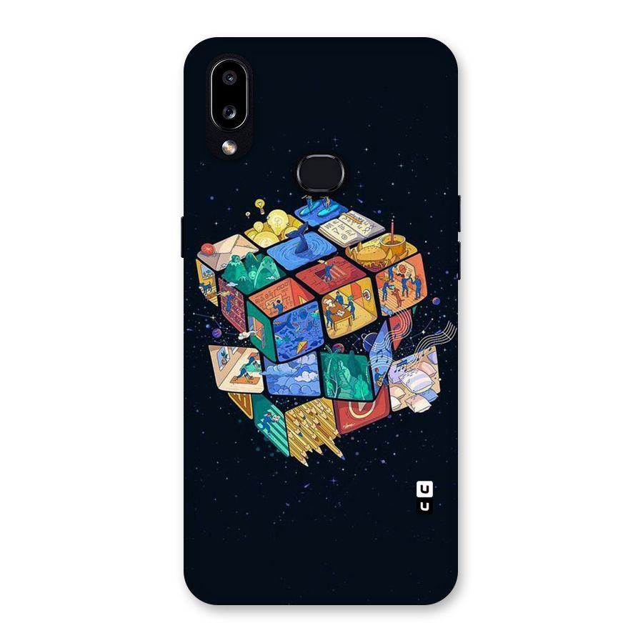 Coloured Rubic Back Case for Galaxy A10s