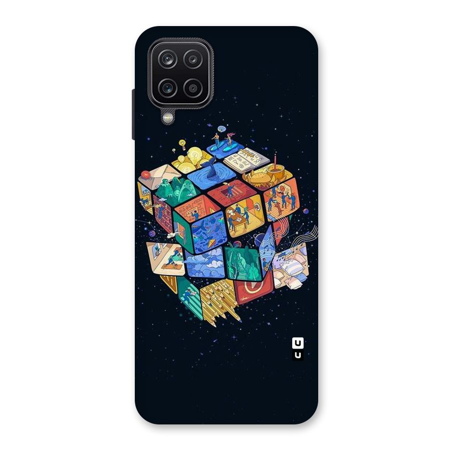 Coloured Rubic Back Case for Galaxy A12