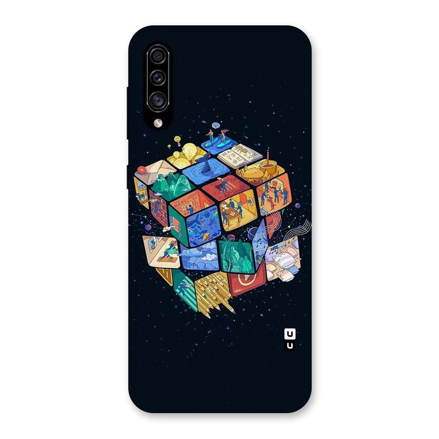 Coloured Rubic Back Case for Galaxy A30s