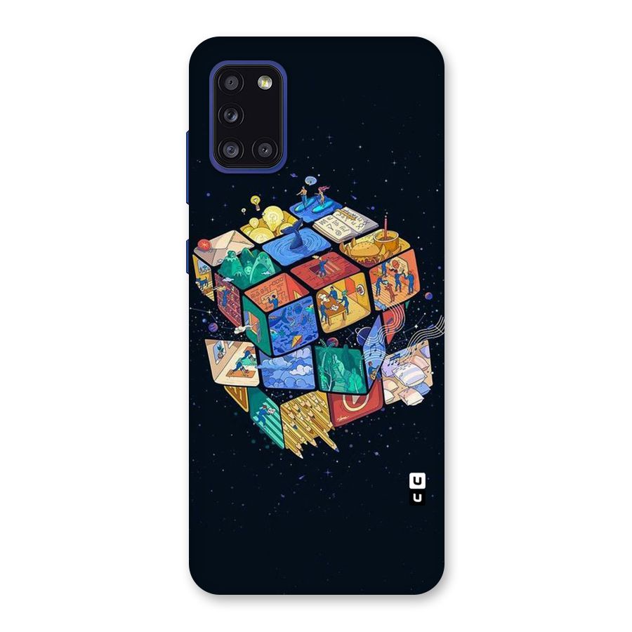Coloured Rubic Back Case for Galaxy A31