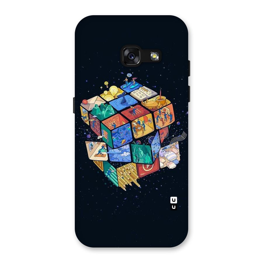 Coloured Rubic Back Case for Galaxy A3 (2017)