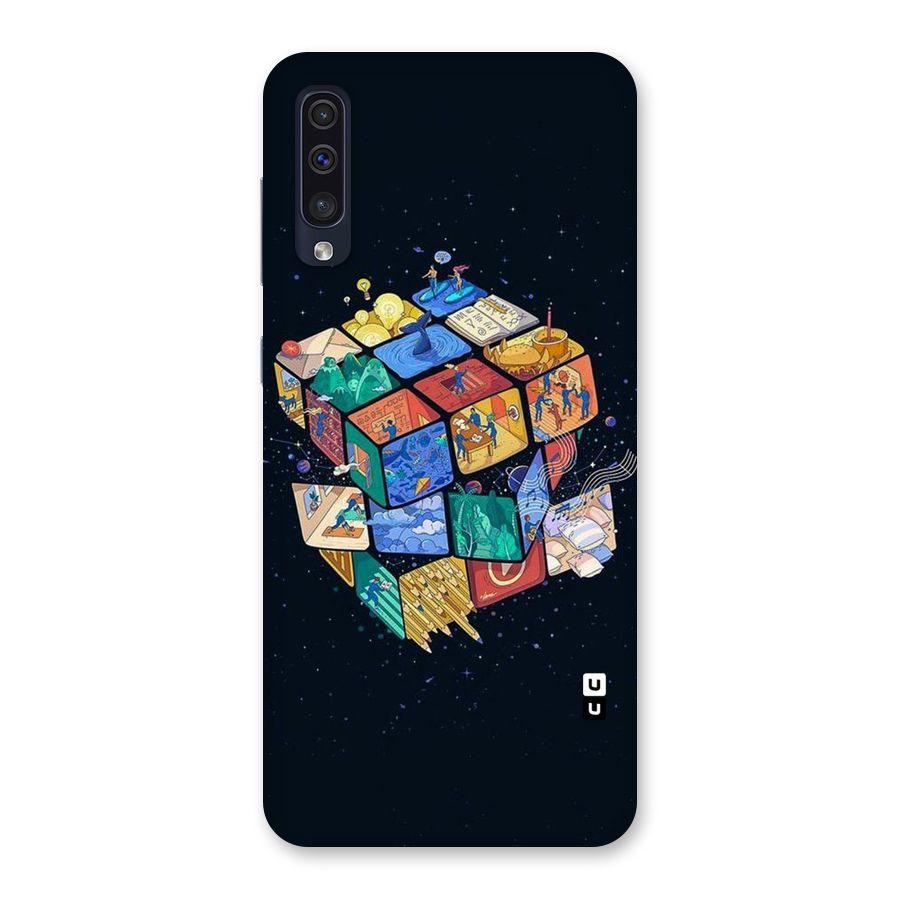 Coloured Rubic Back Case for Galaxy A50s