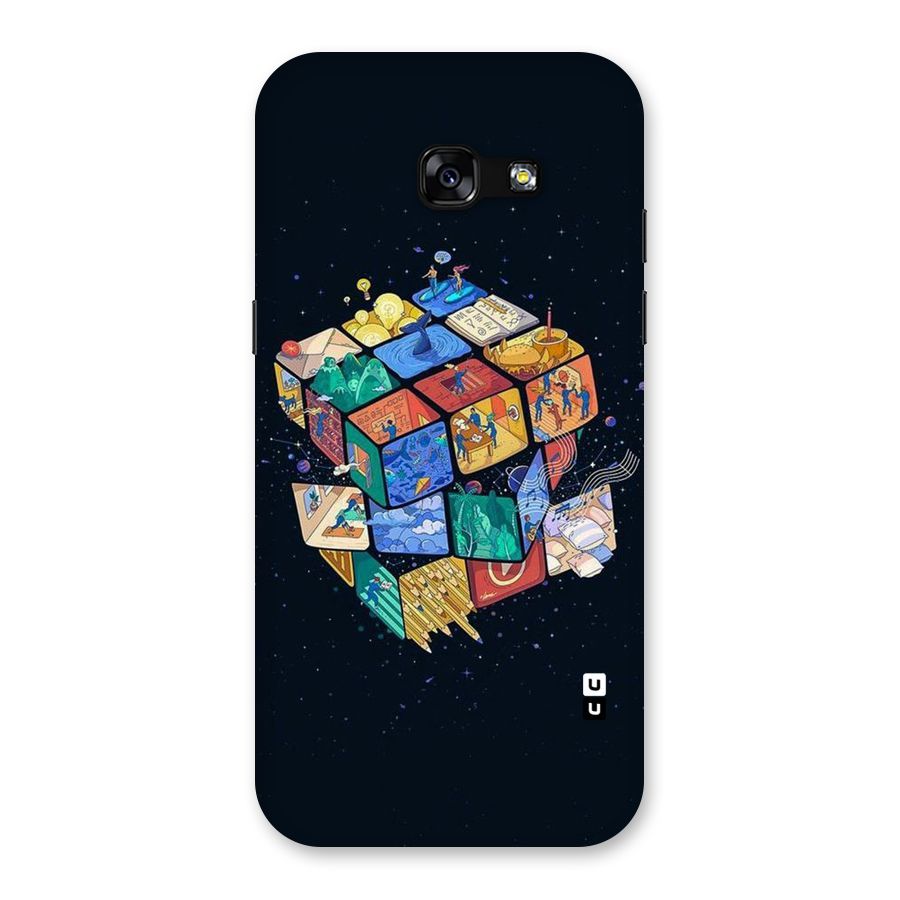 Coloured Rubic Back Case for Galaxy A5 2017
