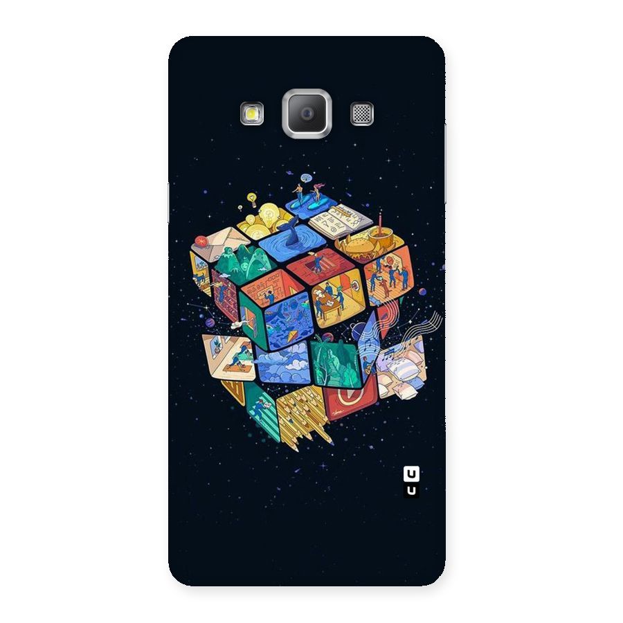 Coloured Rubic Back Case for Galaxy A7