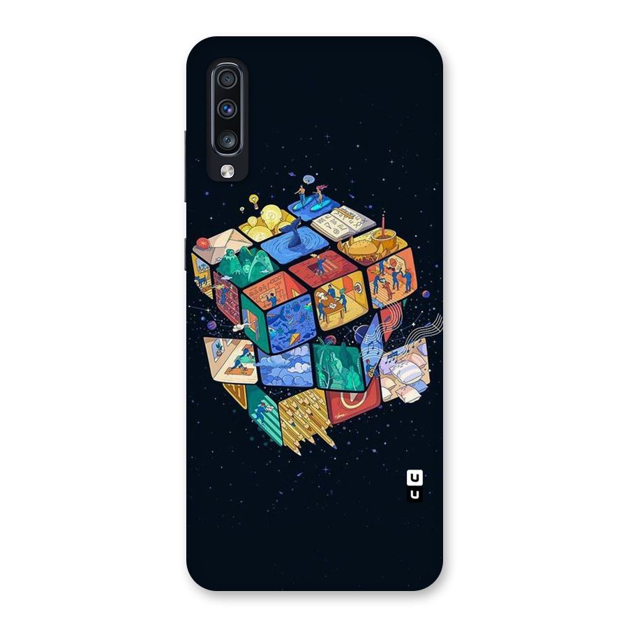 Coloured Rubic Back Case for Galaxy A70