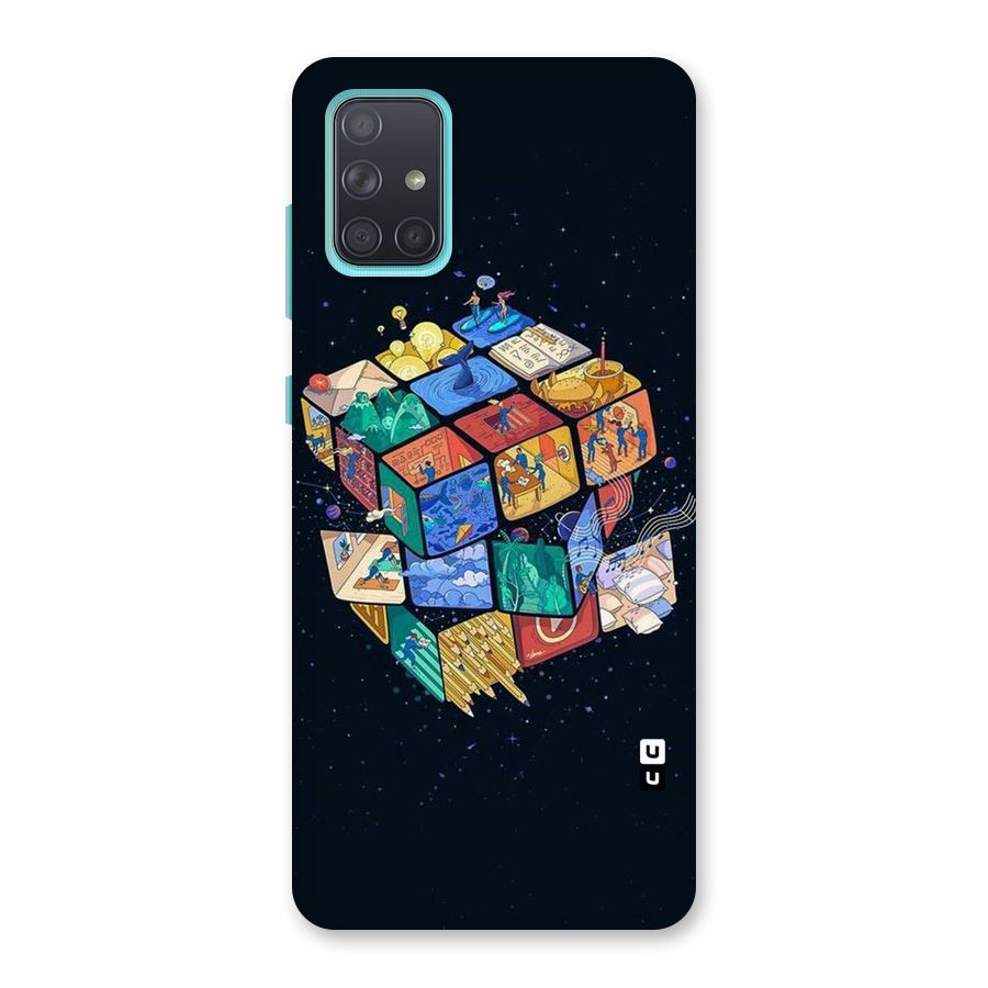 Coloured Rubic Back Case for Galaxy A71