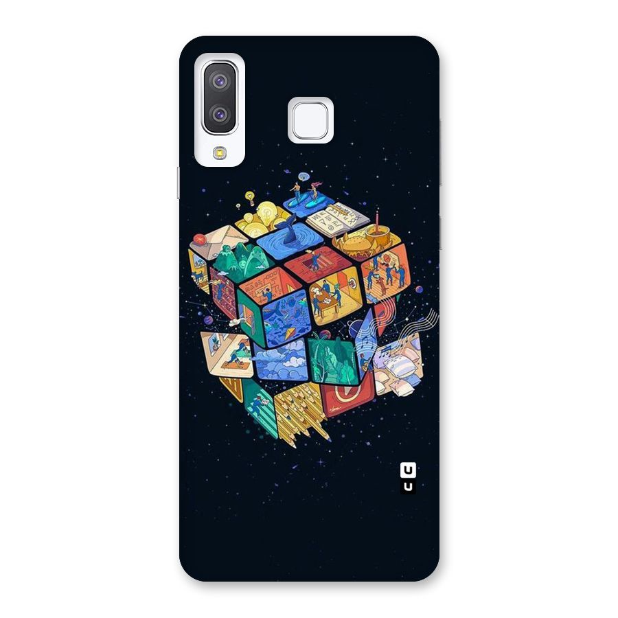 Coloured Rubic Back Case for Galaxy A8 Star