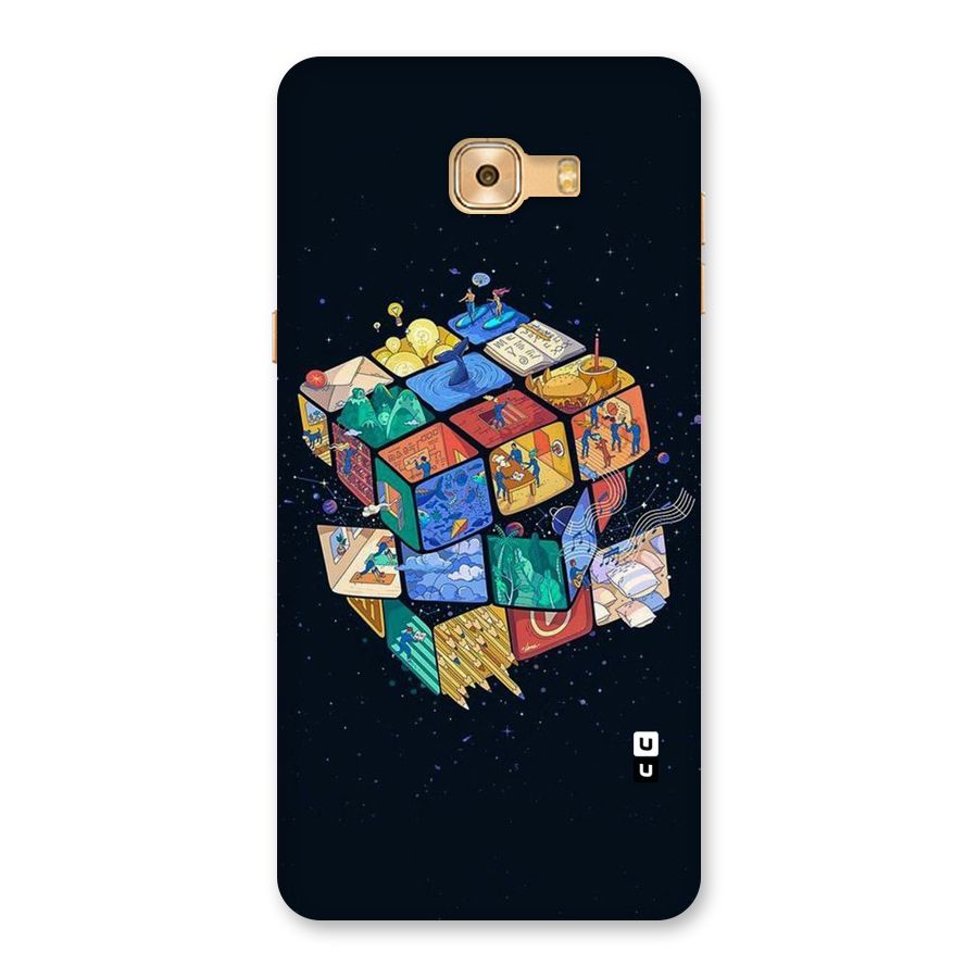 Coloured Rubic Back Case for Galaxy C9 Pro