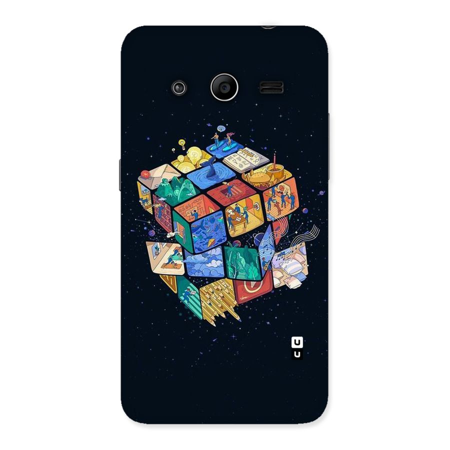 Coloured Rubic Back Case for Galaxy Core 2
