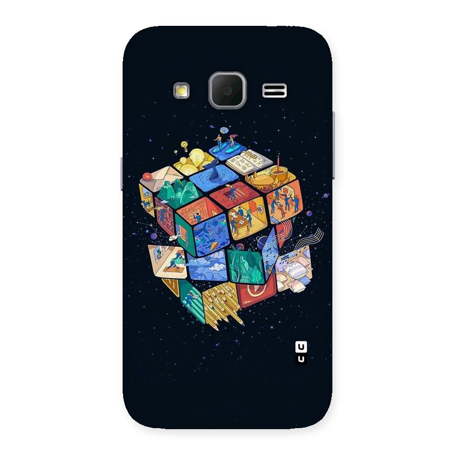 Coloured Rubic Back Case for Galaxy Core Prime