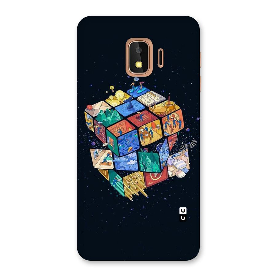 Coloured Rubic Back Case for Galaxy J2 Core