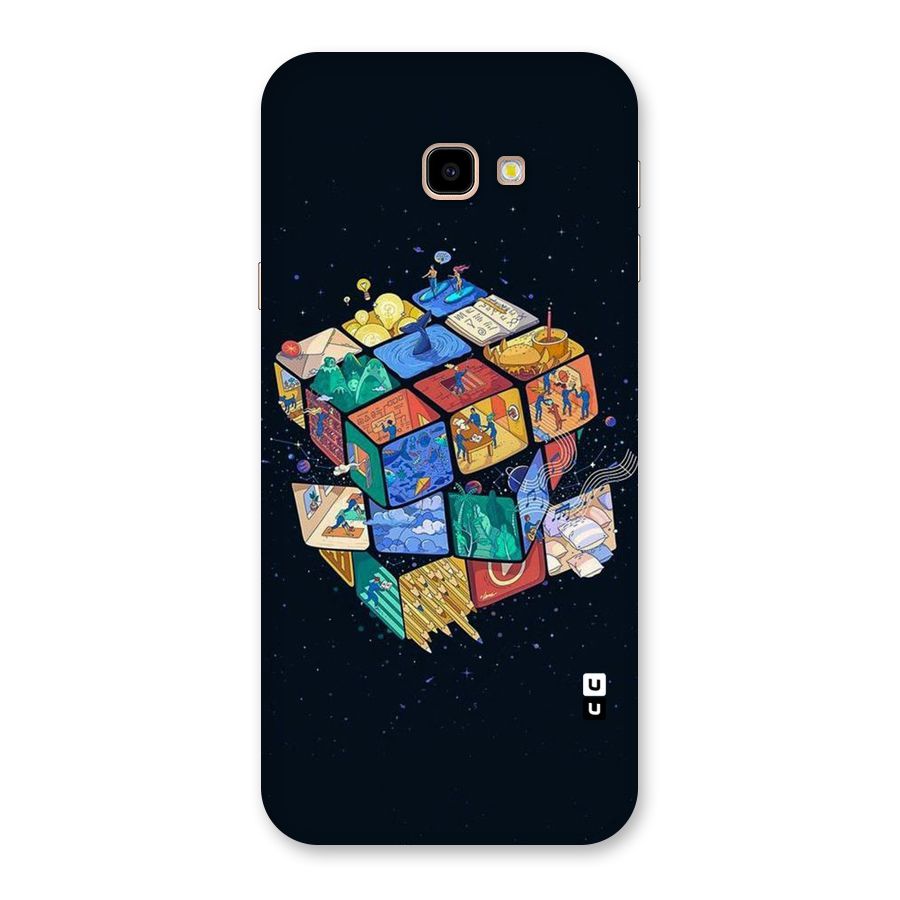 Coloured Rubic Back Case for Galaxy J4 Plus