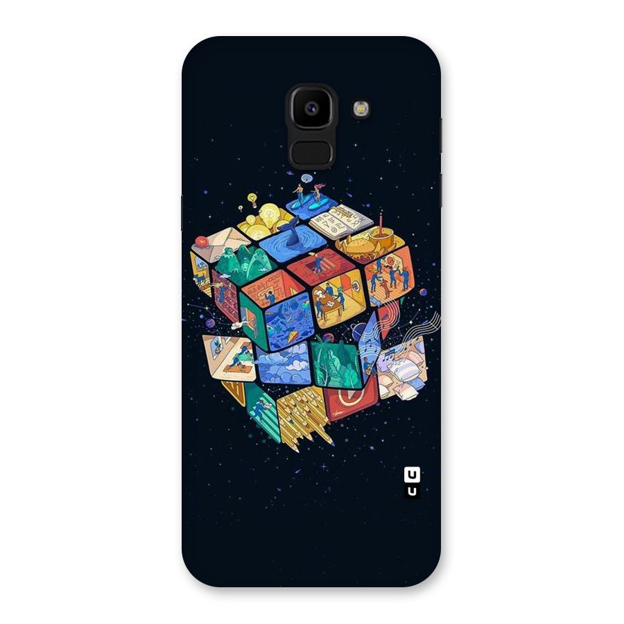 Coloured Rubic Back Case for Galaxy J6