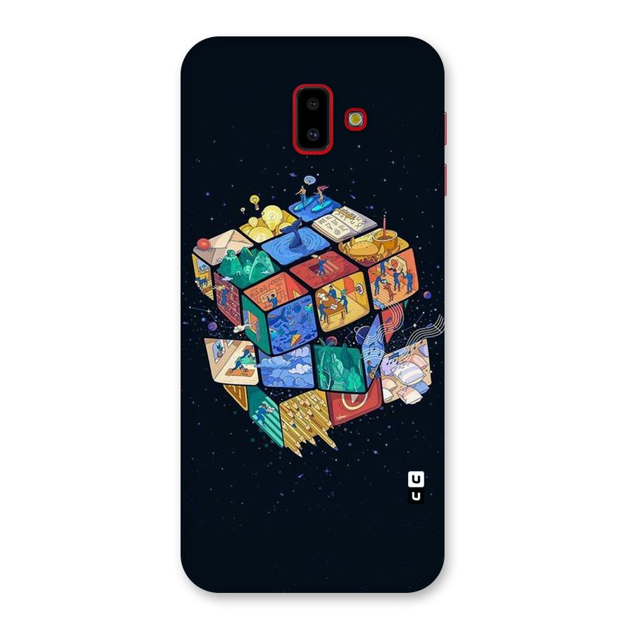 Coloured Rubic Back Case for Galaxy J6 Plus