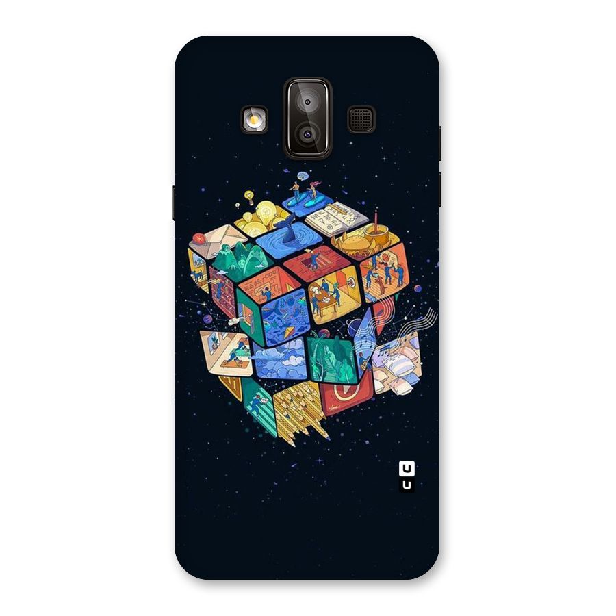 Coloured Rubic Back Case for Galaxy J7 Duo