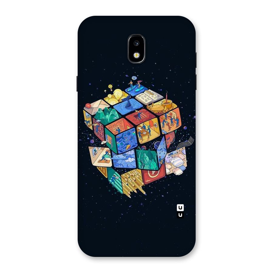 Coloured Rubic Back Case for Galaxy J7 Pro