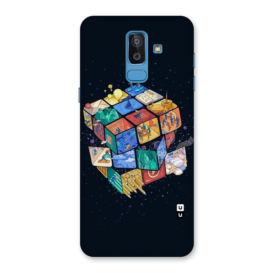 Coloured Rubic Back Case for Galaxy J8