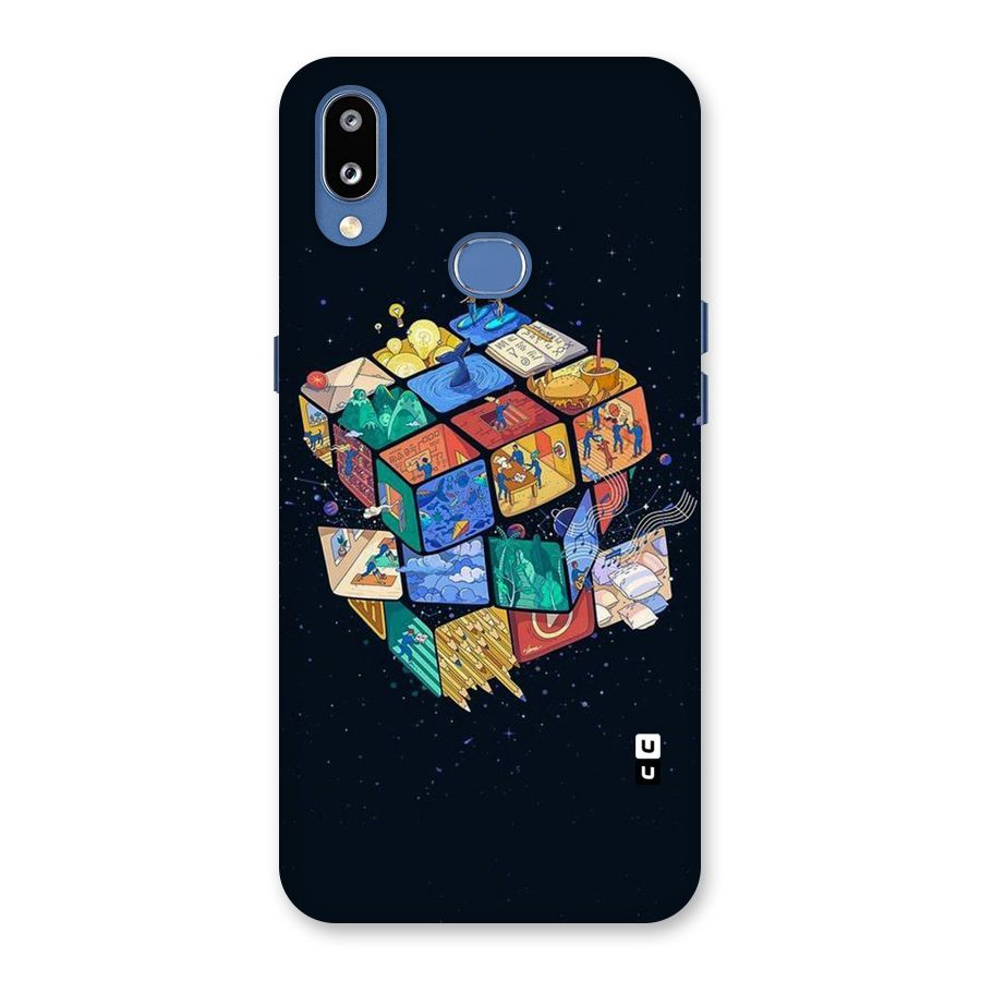 Coloured Rubic Back Case for Galaxy M01s