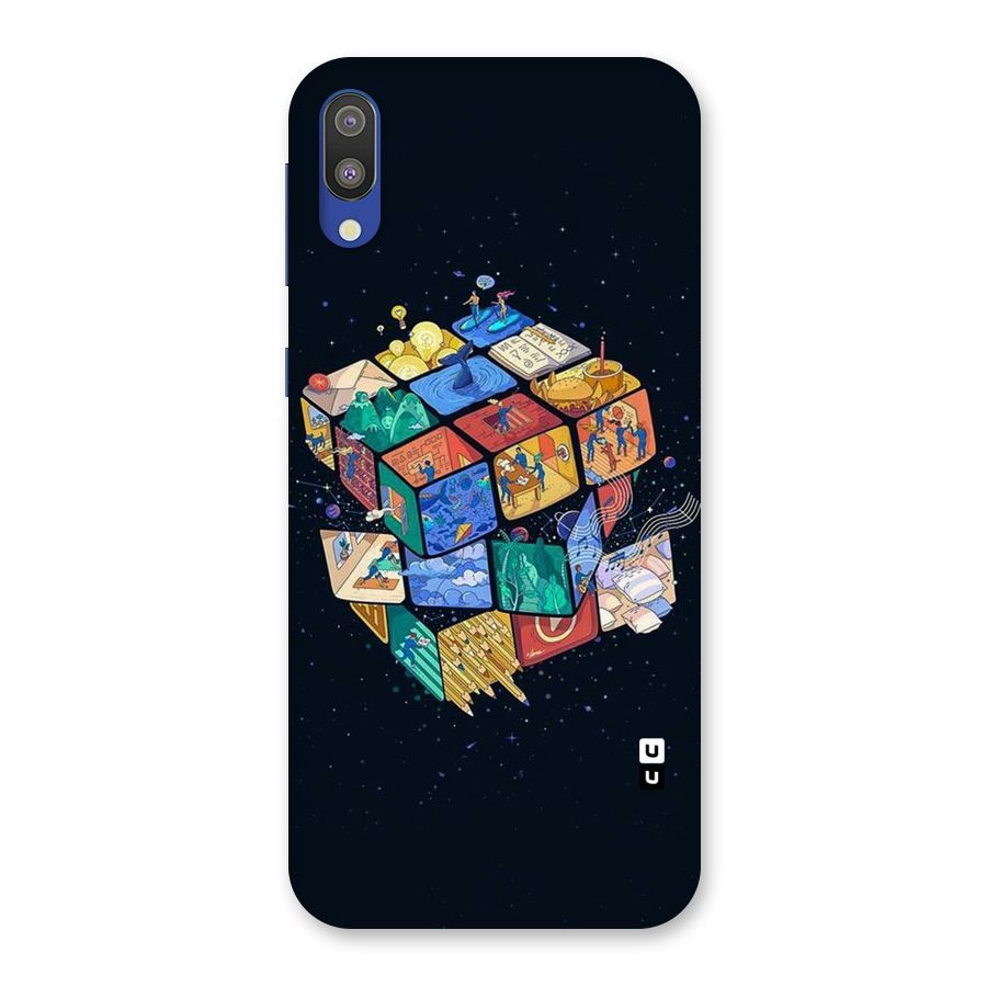 Coloured Rubic Back Case for Galaxy M10