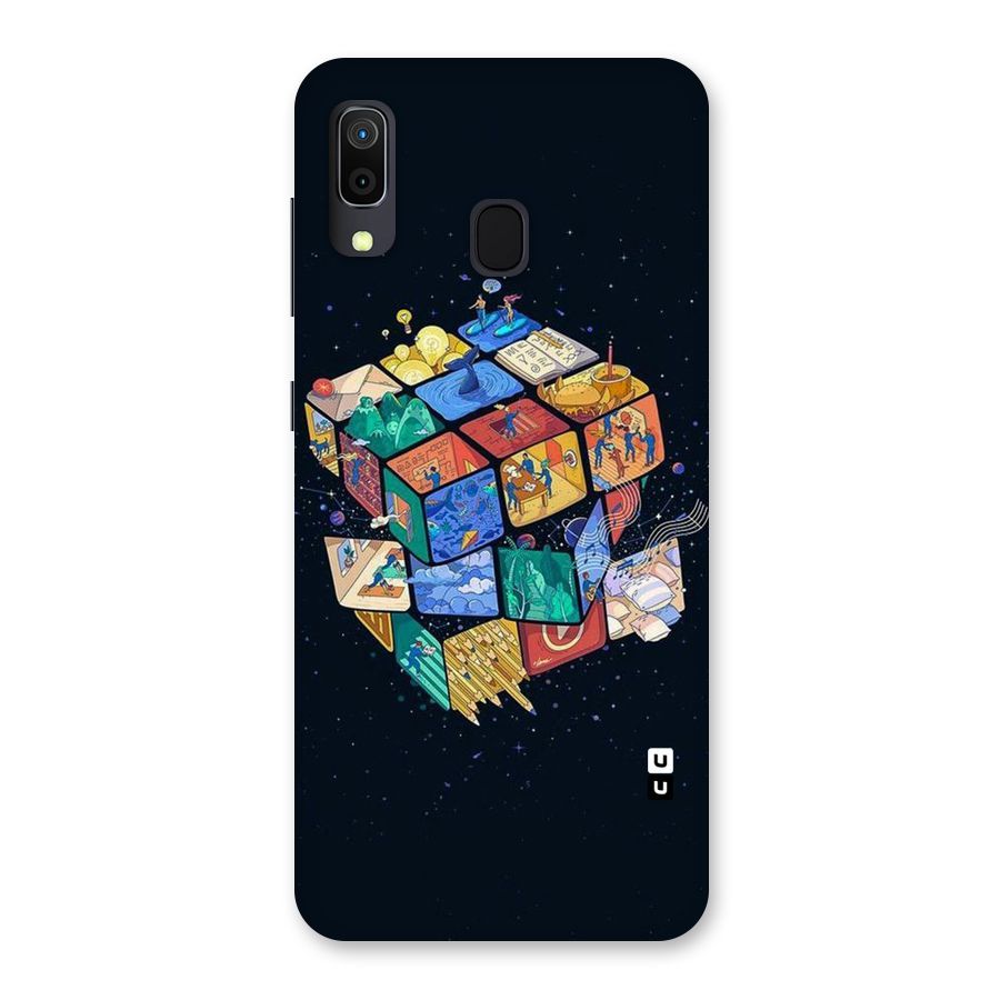 Coloured Rubic Back Case for Galaxy M10s