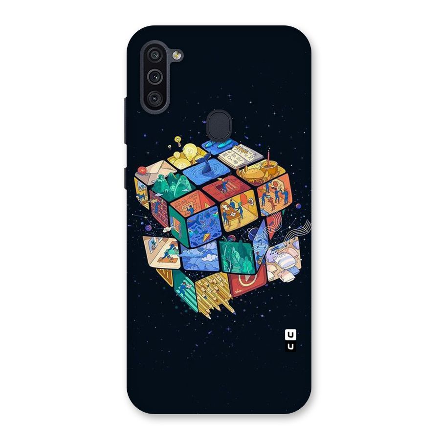 Coloured Rubic Back Case for Galaxy M11