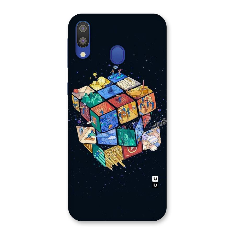 Coloured Rubic Back Case for Galaxy M20