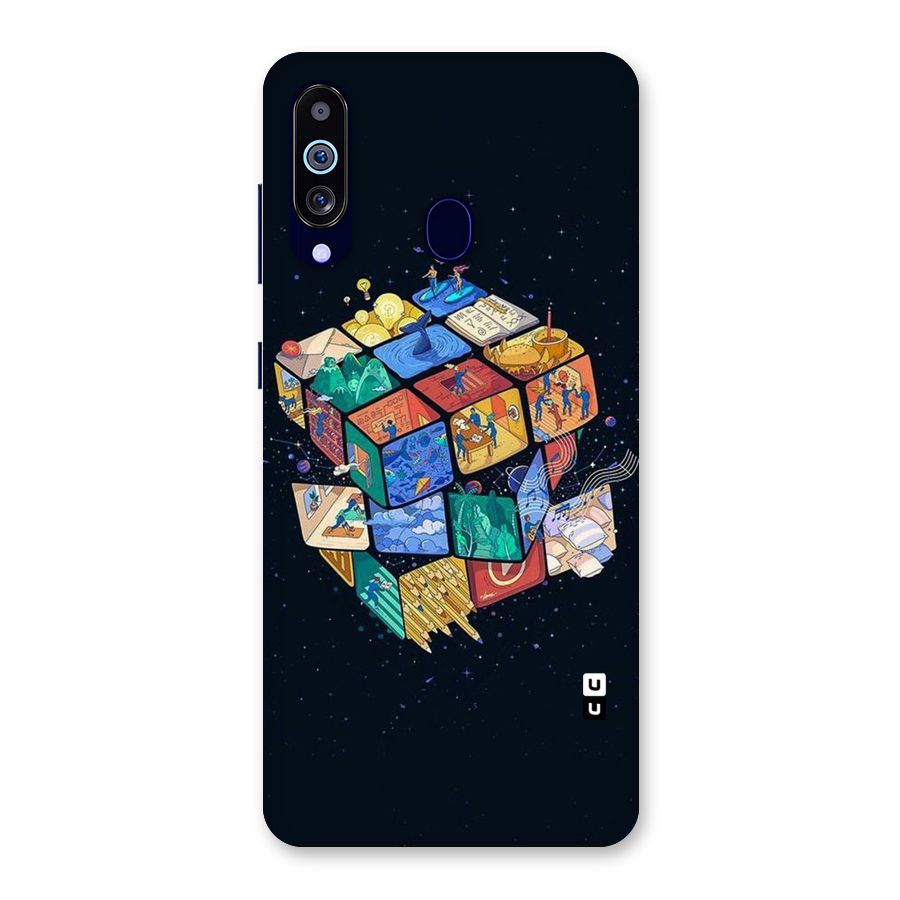 Coloured Rubic Back Case for Galaxy M40